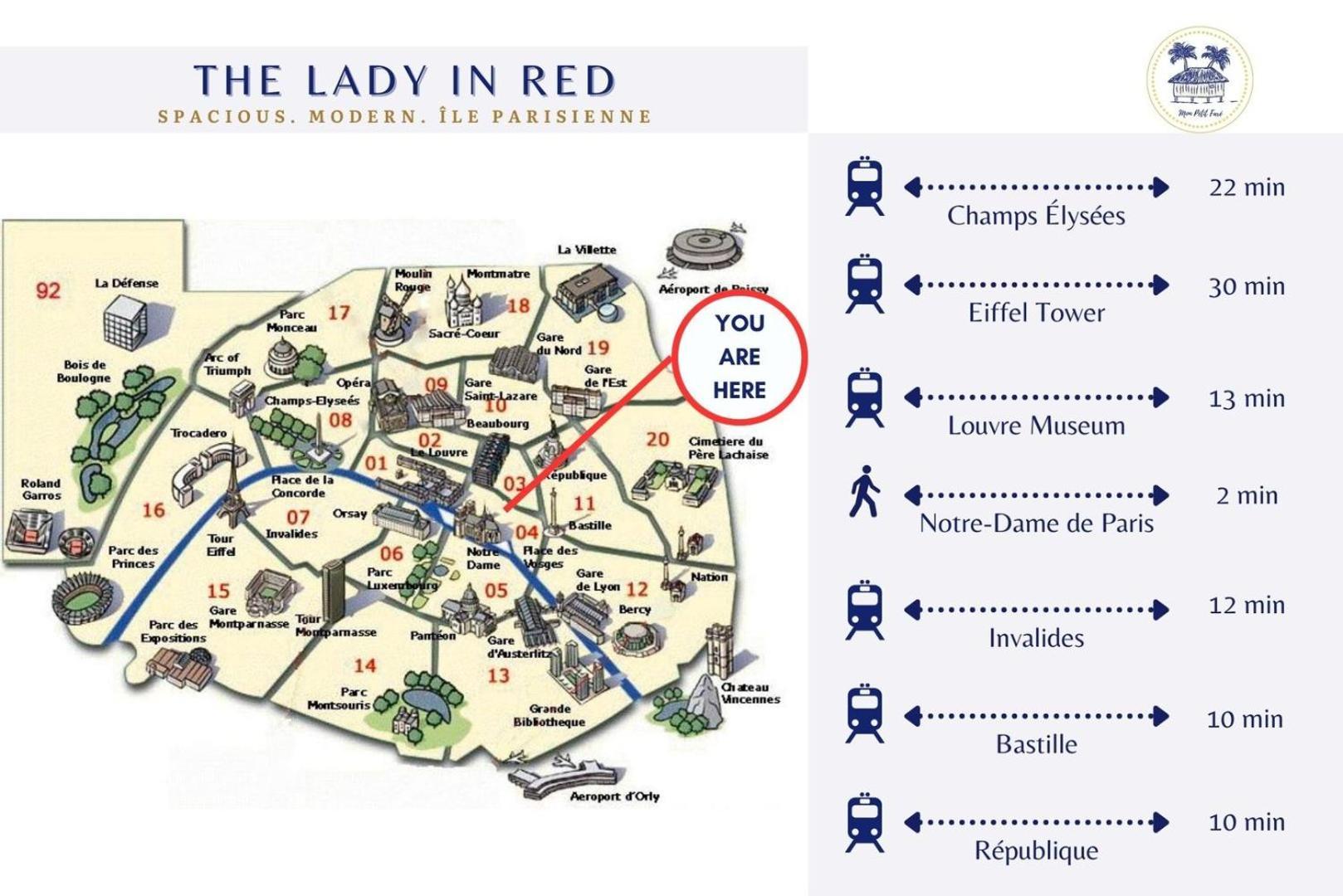 Appartement The Lady In Red - Romantic & Silky - Notre Dame